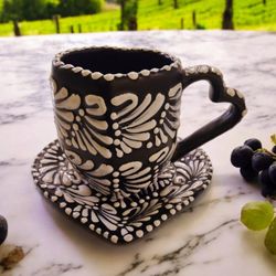 Talavera Heart Shaped Mug And Heart Shaped Plate ✨️set,-2 Pcs $36