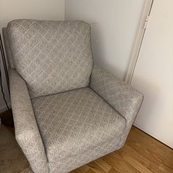 TWO Rocking Swirl Lounge Chairs