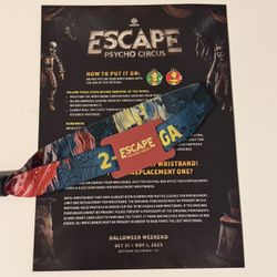 Escape 2-day GA Wristband 