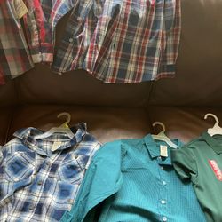 Lot Of Size 5 Brandnew Shirts Size 12-14 