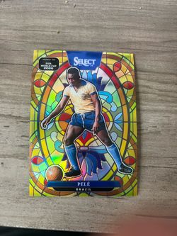 2026 SELECT WORLD CUP PELE STAINED GLASS SSP RARE