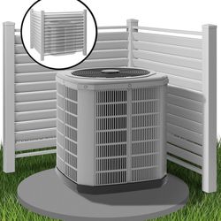 Outdoor Vinyl Fence Panel Enclosure for AC/Trash Bins/Pool Equipment