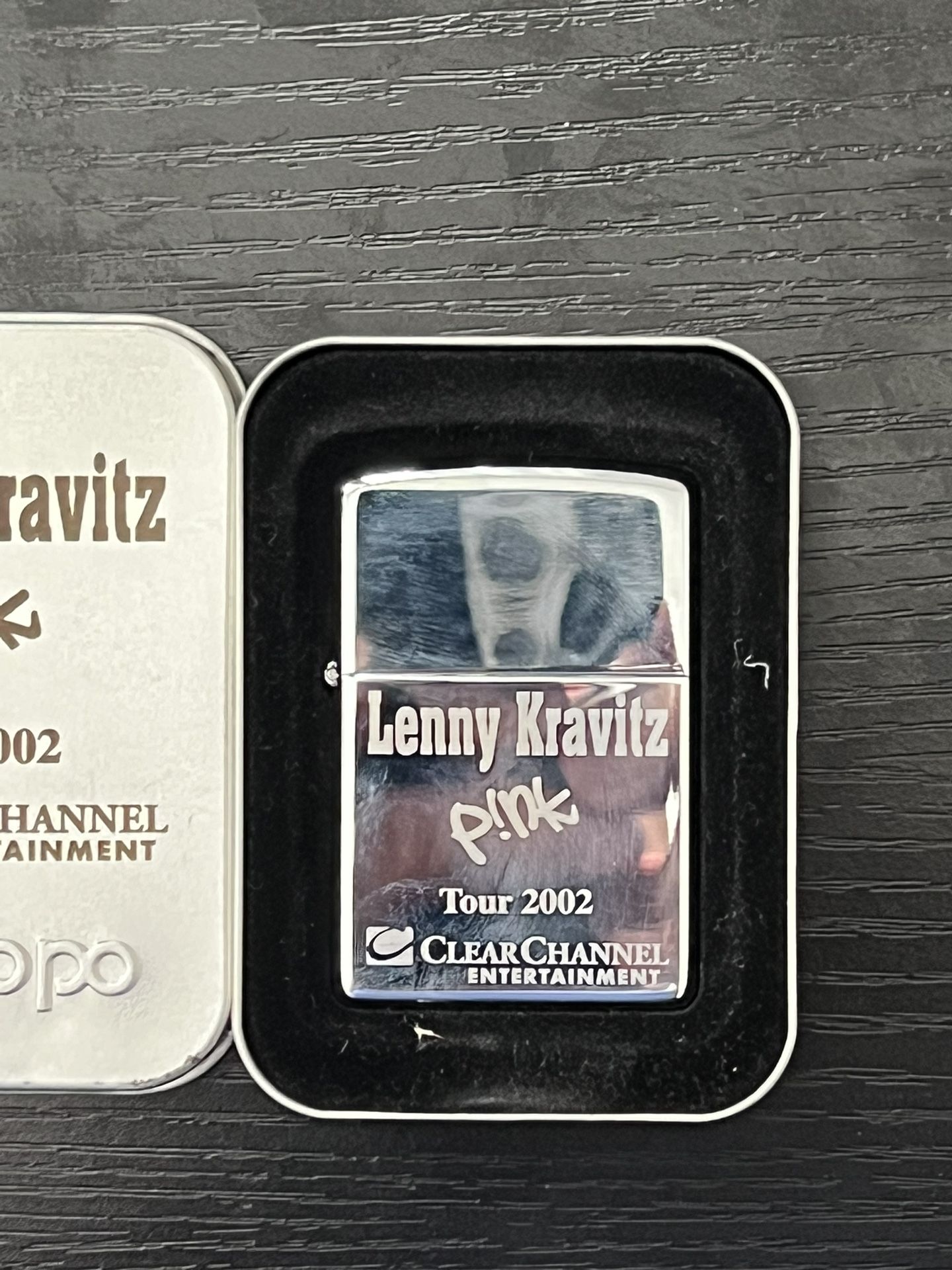 Lenny Kravitz Pink Tour 2002 Crew Zippo Ligher