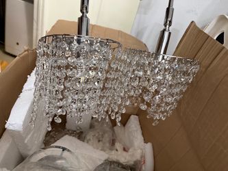 ✨ Set of 2 Crystal Bathroom Vanity Lights – Chrome Finish ✨