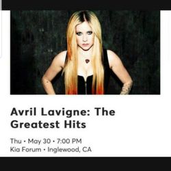 Avril Lavigne Ticket 