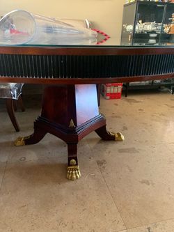 Versace dining table with 6 chairs