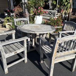 Patio Furniture Set Wood Is Not Teak 