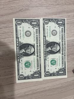 RARE ERROR 2021 STAR BILL 6 and 7