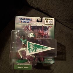 1999 Nfl Ncaa Starting Lineup Randy Moss Marshall University Gridiron
