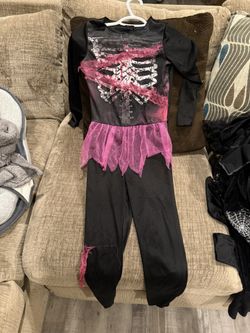 Pink Zombie Skeleton Kids 