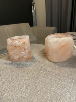 Himalaya salt candleholders