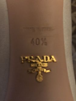 Prada taupe leather heels. Excellent condition! 9- 9.5