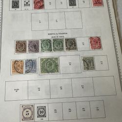 Kenya Uganda And Tanganyika Large Stamp Group On Sheets 
