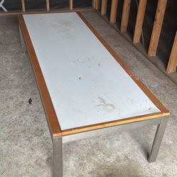 Table ( Free) 6.6’ L X 28” W X 18” T