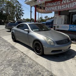2003 infinity G35 6 Speed manual.