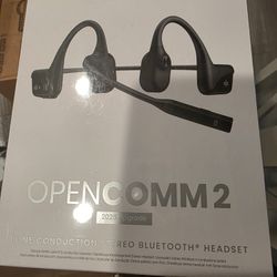 Shokz OpenComm 2 (2025 Upgrade) Bone Conduction Headset – New