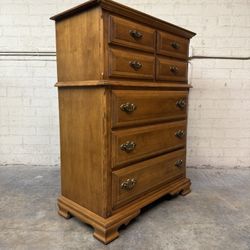 Delivery Is Available Vintage Solid Wood Chest Dresser With 6 Storage Drawers $340 OBO! 