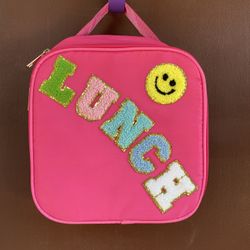 Pink Lunch Bag Reusable Insulated 
