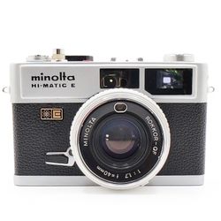 Minolta Hi-Matic E 35mm Rangefinder Camera Working Meter Clear 40mm f1.7 Lens