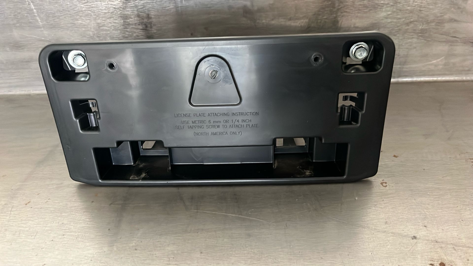 Front license plate mazda