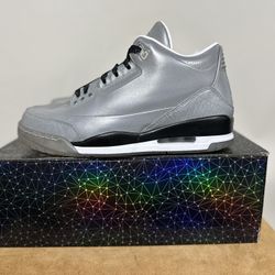 Nike Air Jordan 3 5Lab3 3M Reflectiv Silver Size 10 Men's 631603–003 OG 2014 III