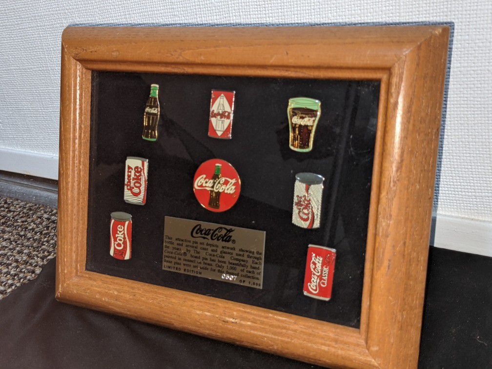 Cola Vintage Pins. Rare One Of A Collection
