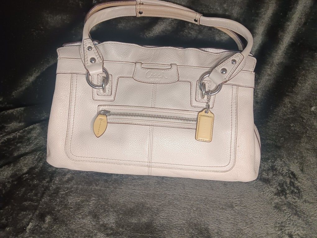Coach Penelope Cream Leather Shoulder Bag