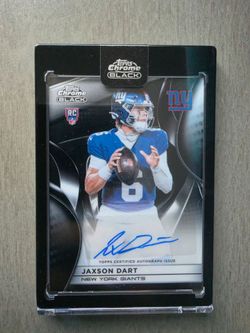 2025 Topps chrome black Jaxson Dart trading card