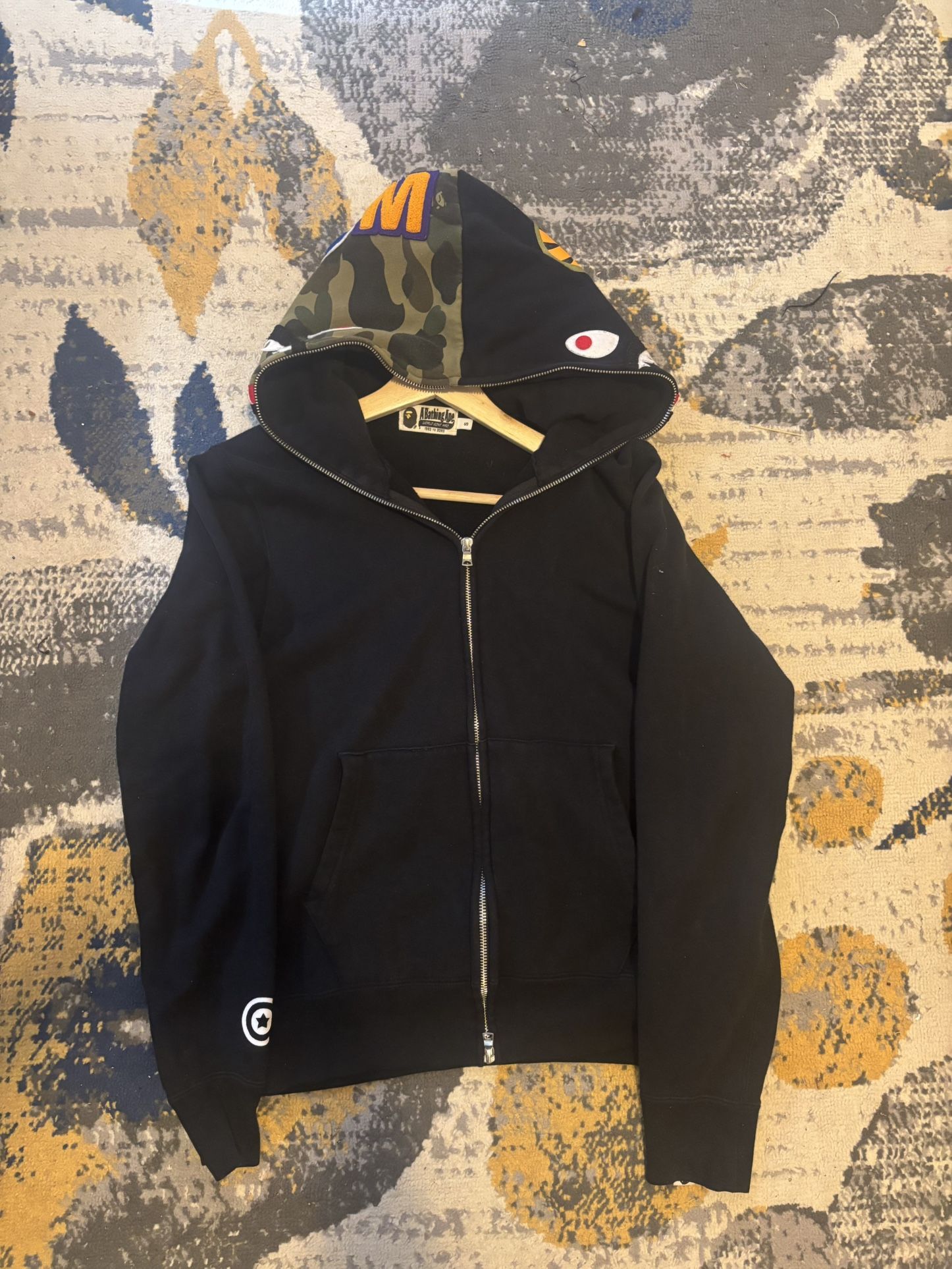 Black Bape Fullzip Hoodie Camo
