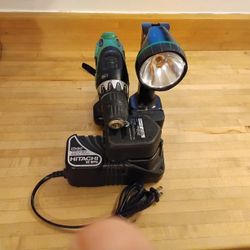 Cordless Drill And Flashlight 