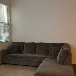 2 piece sectional gray comfortable couch