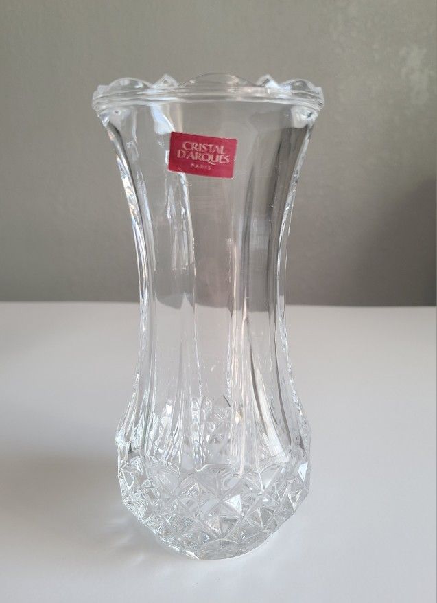 Vintage Cristal D'Arques Genuine Lead Crystal Vase