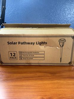 Solar Pathway Lights 12-Pack