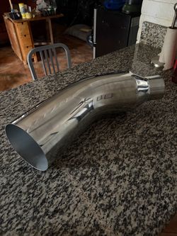 4” inlet 7” Outlet Chrome Exhaust Pipe