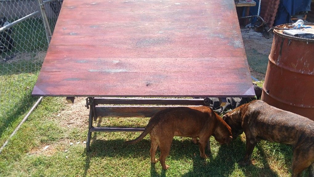 Antique Drafting Table 