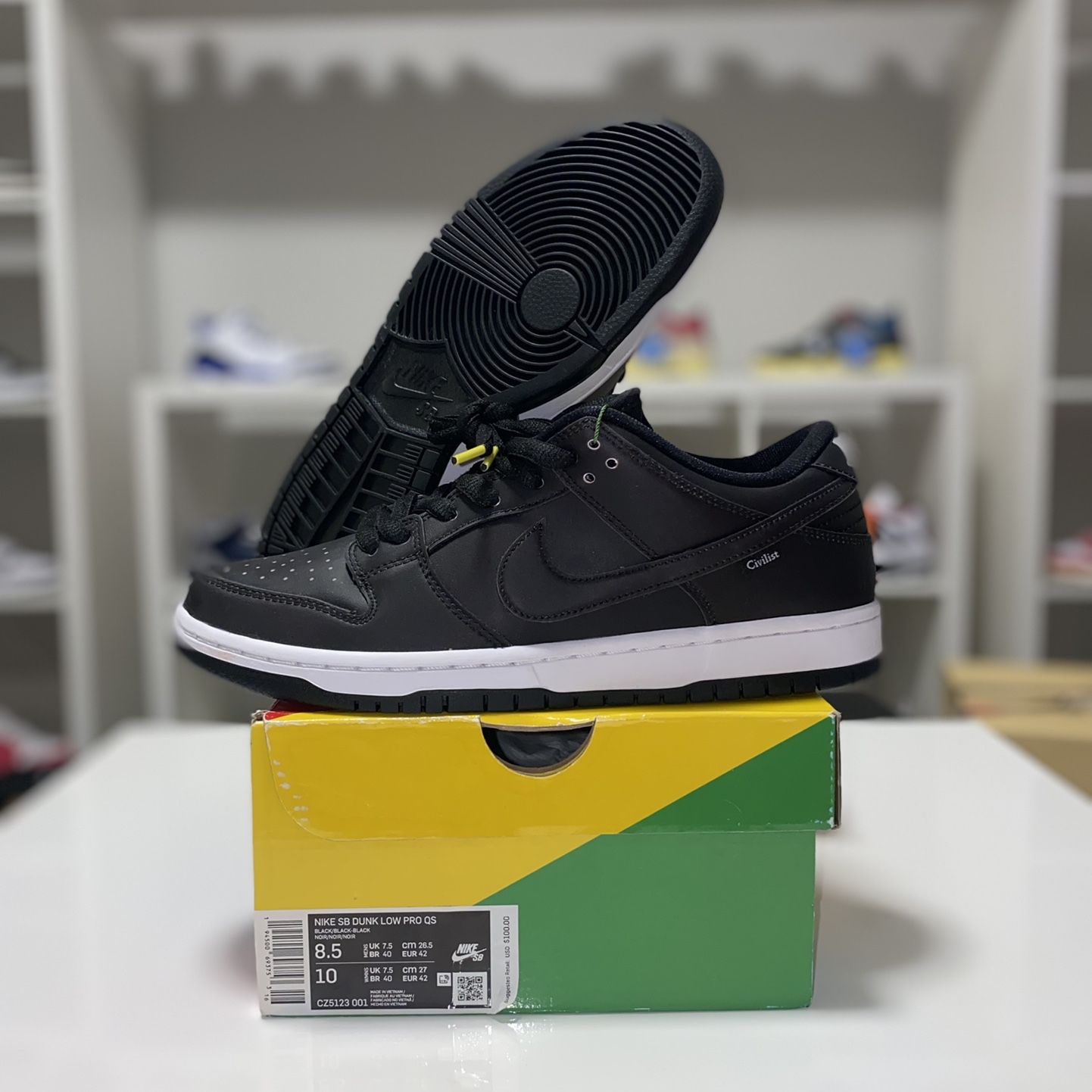 Civilist x nike sb dunk low pro qs shops