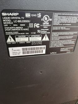 80" TV with remote