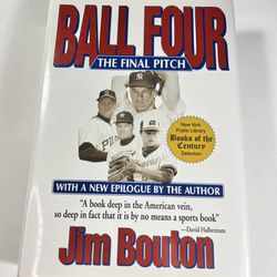 Ball Four The Final Pitch Signed Jim Bouton Vintage Book 2000 Hardback