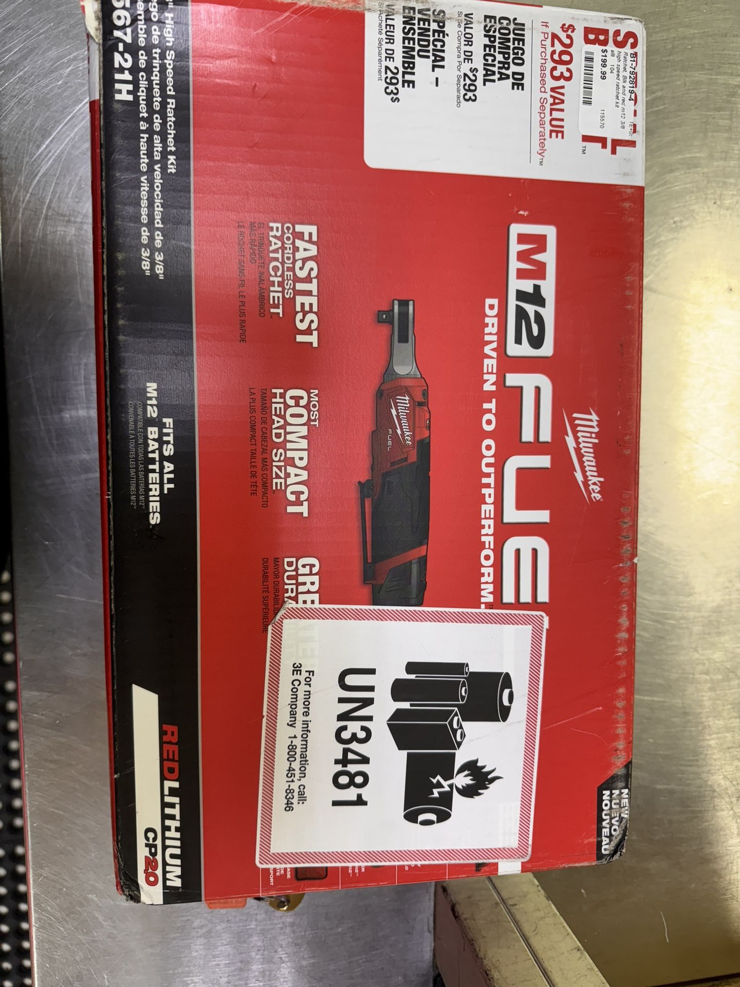 Milwaukee M12 Fuel 3/8 High Speed Ratchet Kit 
