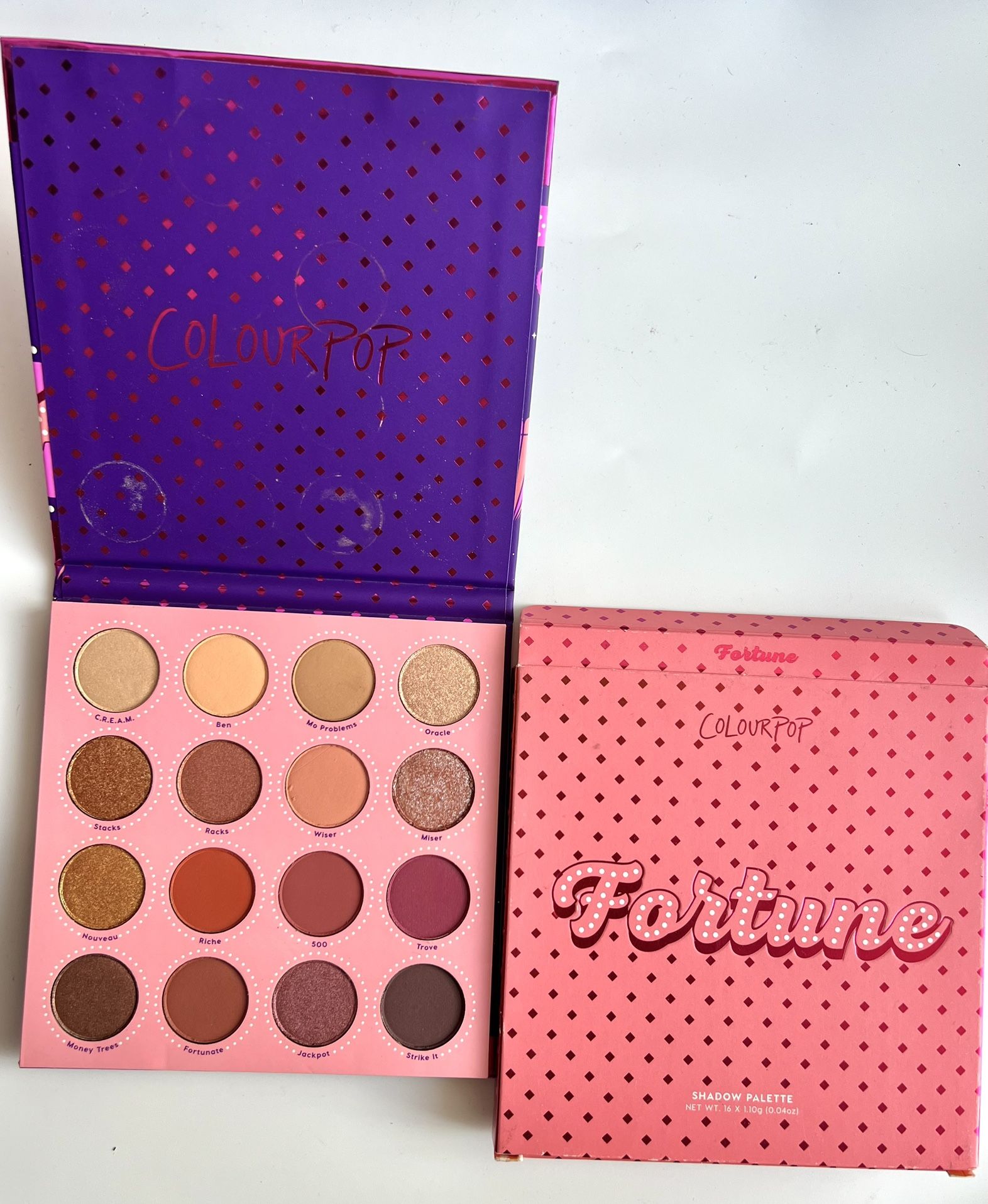 Colourpop Fortune Eyeshadow Palette 16 Colors Brand New In Box