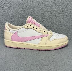 Nike Jordan 1 Low Travis Scott Mulsin Shy P ink Size 9.5