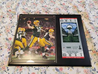 Aaron Rodgers AFC championship plaque