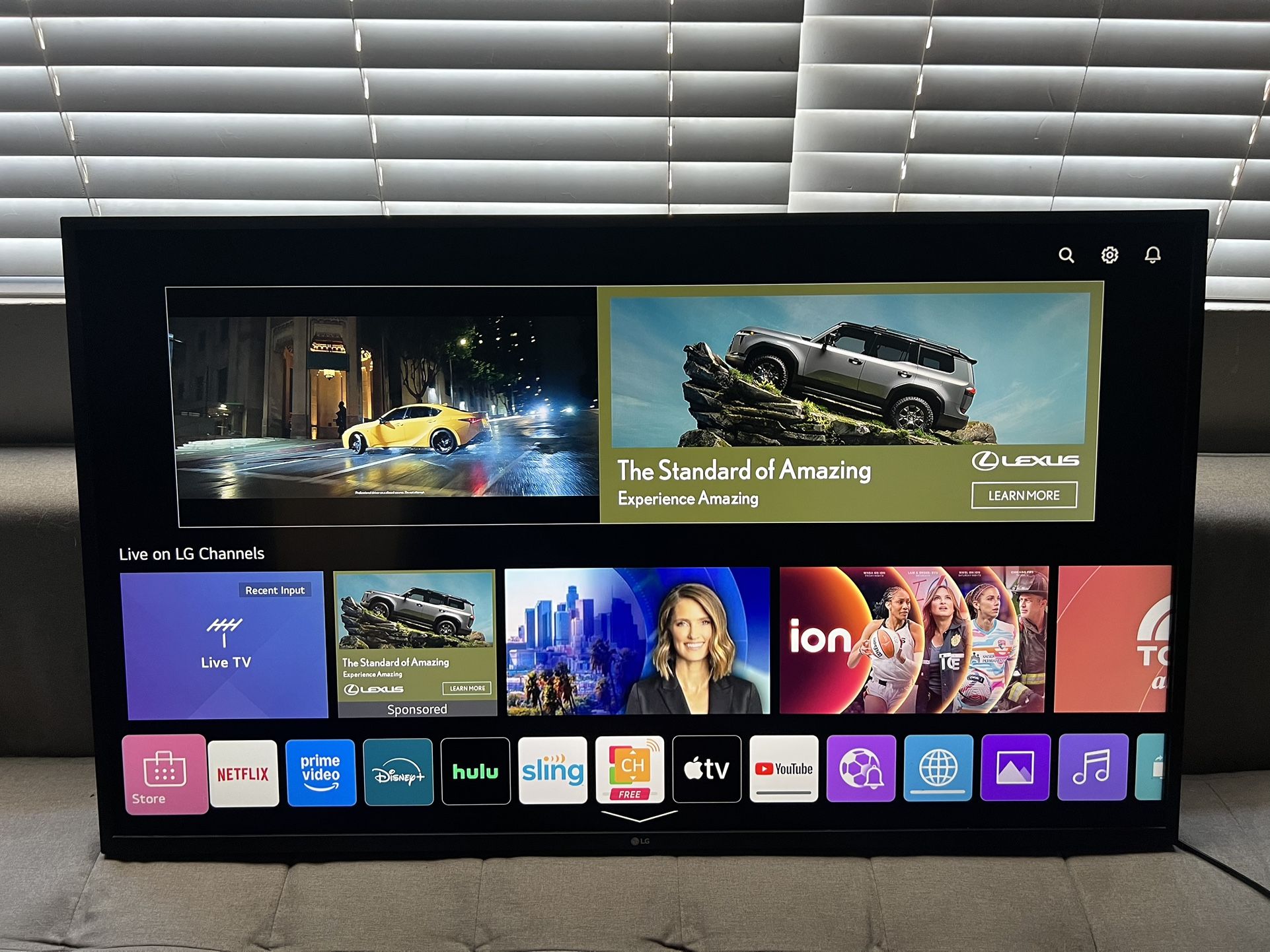 65 Inch 4K LG Smart TV