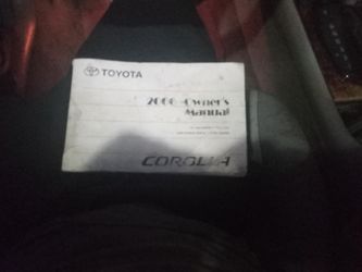 Owners Manual 06 Corolla