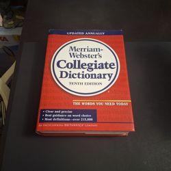 Merriam-Webster's Collegiate Dictionary, Tenth Edition, Collectible Marks 100th Anniversary Of The Collegiate Series 215,000 Definitions (2 In Stock)
