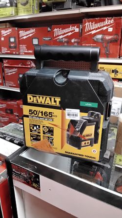 DEWALT 50'/165' RANGE WITH DETECTOR SELF- LEVELING CROSS LINE LASER