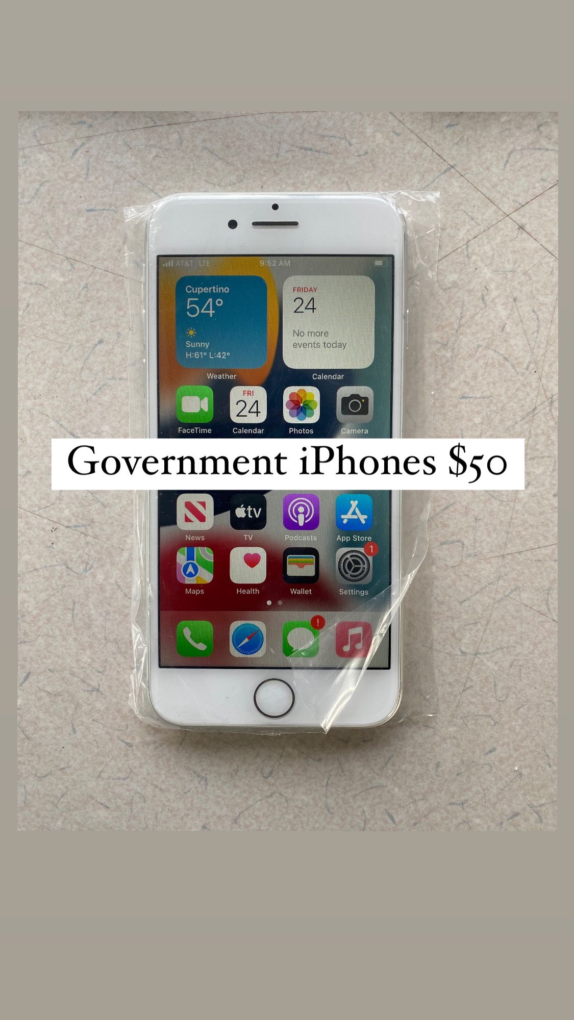 $50 Government iPhones (iPhone 8)