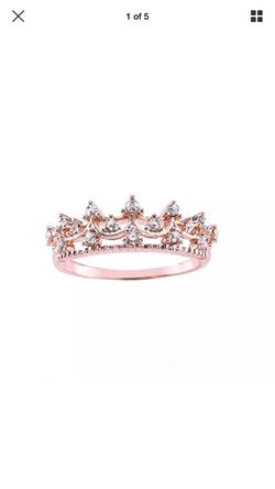 Exquisite Rose Gold Crown Ring