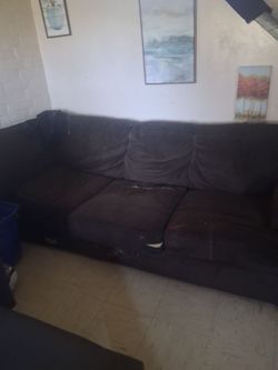 Brown couch 3 Seater