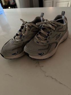 Skechers Gray Blue Athletic Sneakers 8